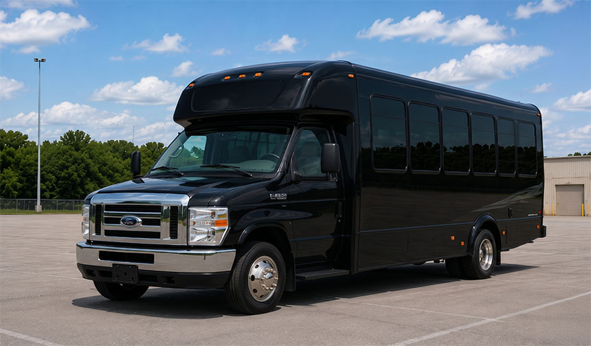 20-passenger minibus for charter in Alpharetta, GA